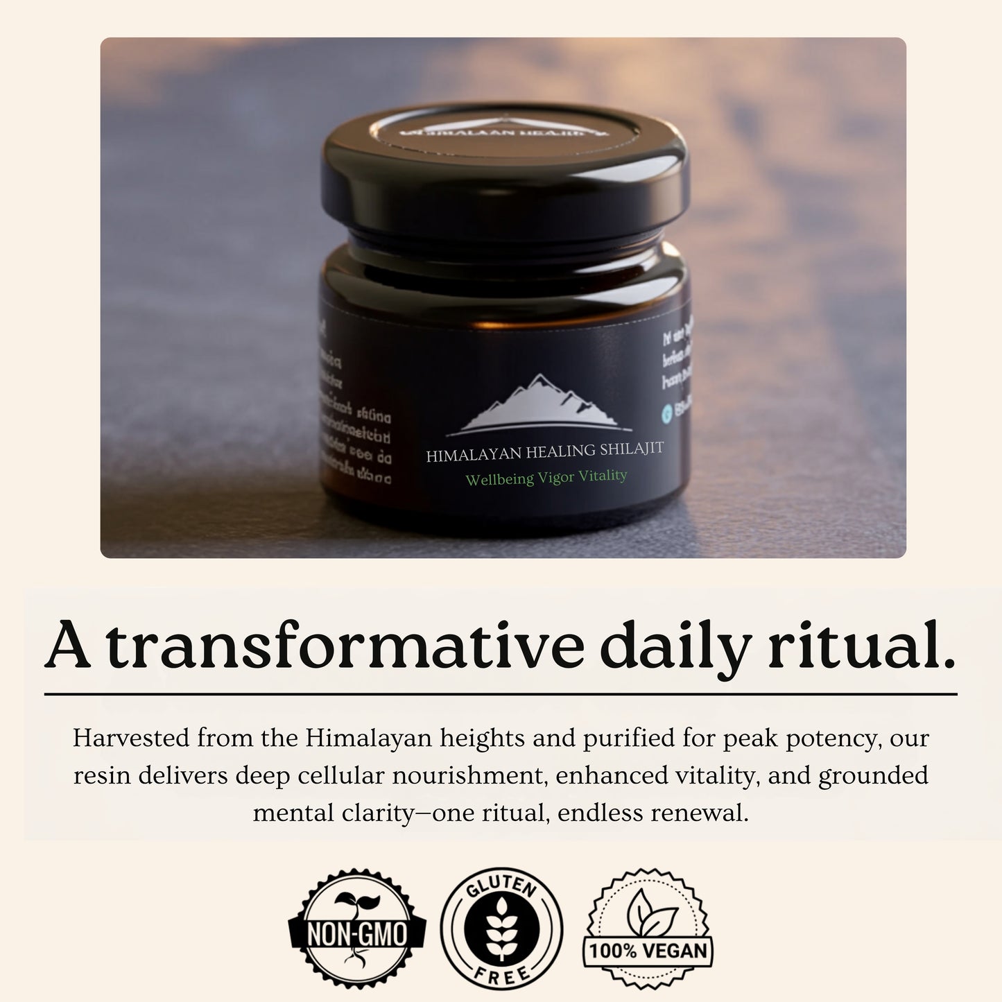 Pure Himalayan Shilajit Resin 30Gram (Includes Free Spoon)